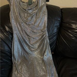 Lauren Ralph Lauren’s silver dress, size 4